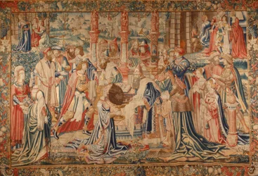 Atalanta and Meleager Present the Head of the Caledonian Boar at the Temple of Artemis